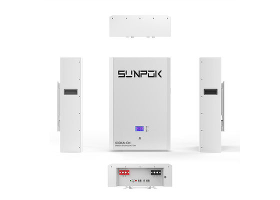 UN38.3 Wall Mounted Sodium Ion Battery High Safety With 20 Years Life Span