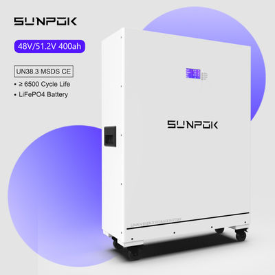 20kwh Residential Household Energy Solar Storage 48V 51.2V Lithium Ion Battery 400ah LiFePO4 Battery