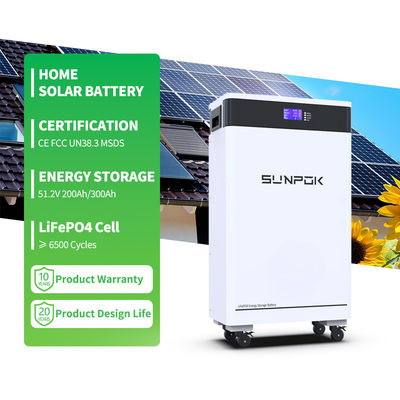 8000 Cycles 15kw Lifepo4 15kwh Lithium Ion Solar Battery 51.2v 300AH for Home Energy Storage