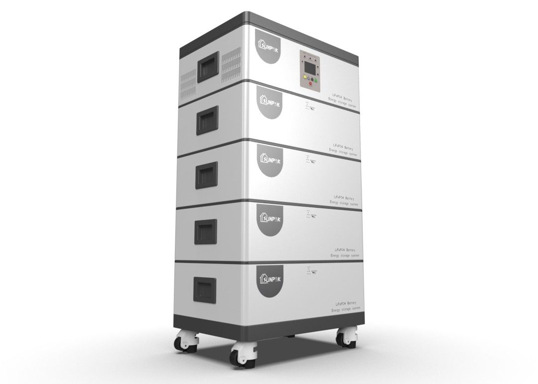 Haute tension intelligente de batterie LiFeP04 de stockage d'énergie solaire d'énergie empilée pour l'entrepôt de l'UE