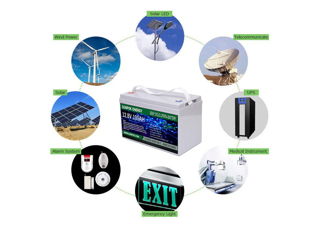 Batteries de gel de missile air-sol de longue durée d'Ion Deep Cycle Battery 12v 24V 100ah 200ah du lithium LiFePo4