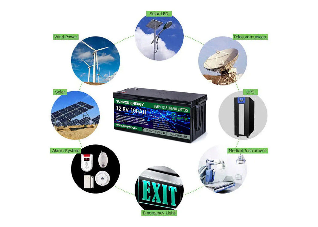 Lithium sûr Ion Battery du chariot de golf de cycle de la durée de vie profonde 24v 48v 100ah plus longtemps Lifepo4