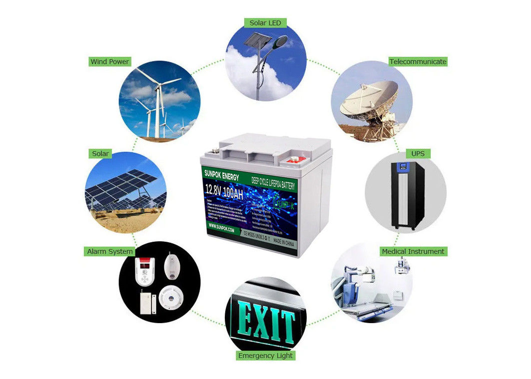 Batterie profonde profonde de cycle de la batterie 12v 24v 50ah 100ah 150ah 200ah LiFePO4 de cycle d'AGM