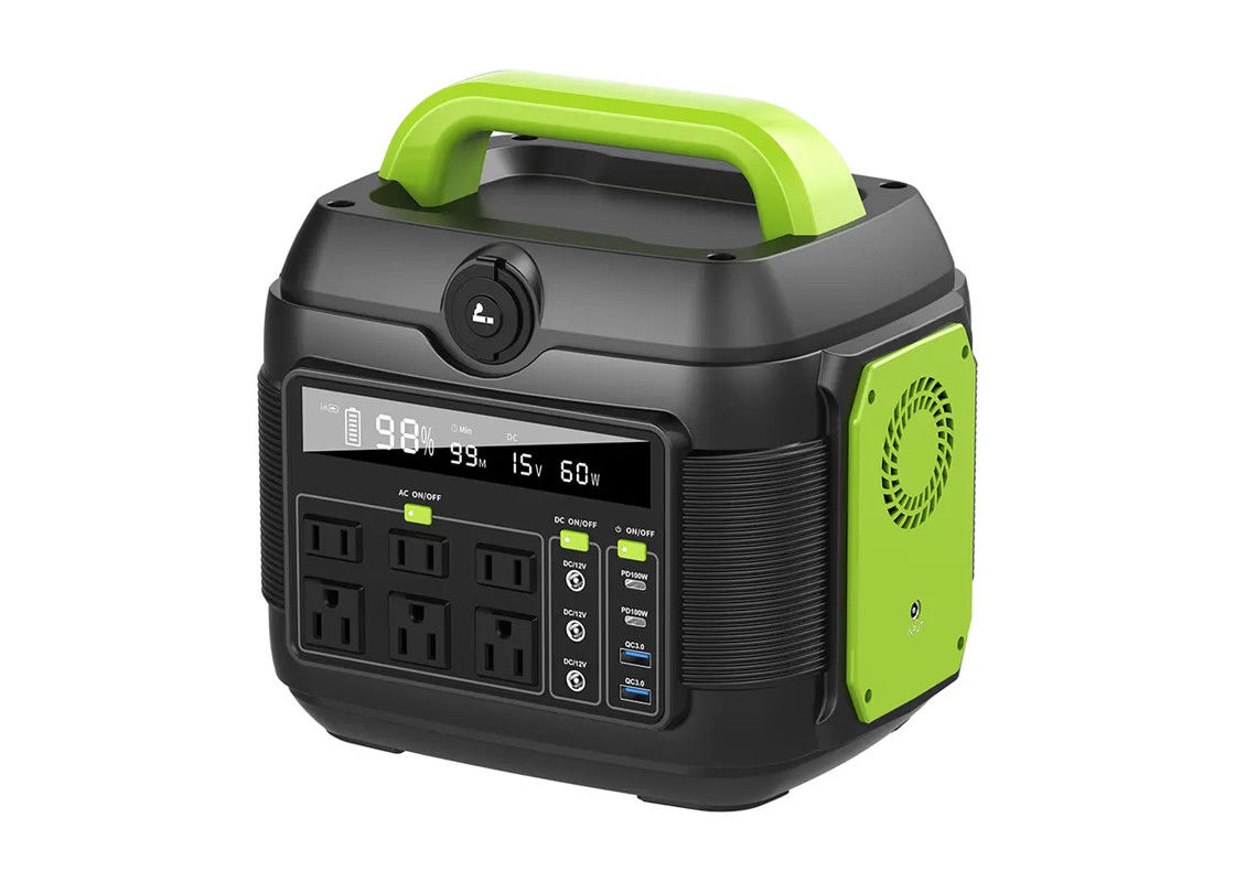 Batterie au lithium portative de la banque 600w de puissance de station avec le type générateur solaire de C.C à C.A. de palladium de C