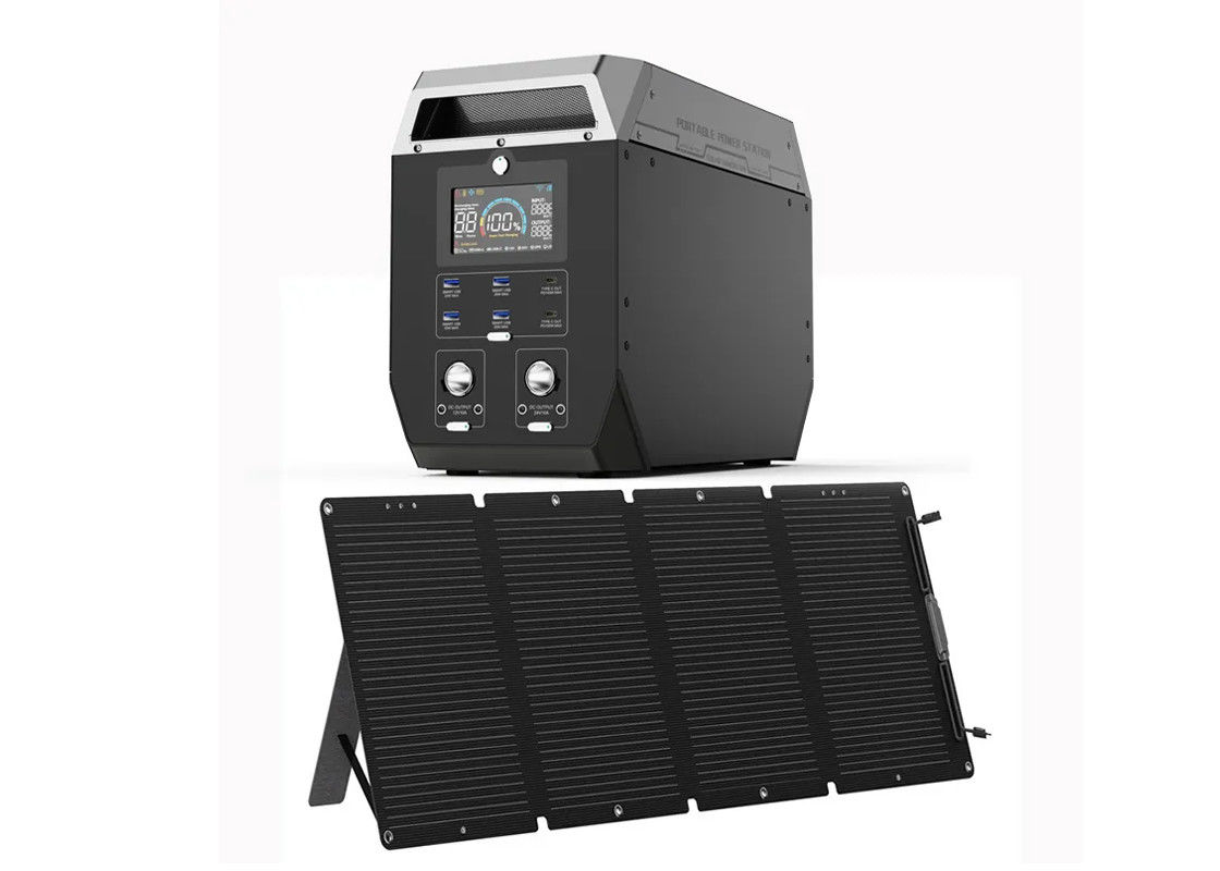 banque Kit Solar System For Camping portatif de puissance de chargeur de lampe de la Chambre 2000W rural