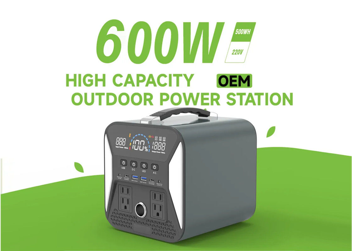 type surcharge portative d'Usb 1000W de court-circuit de centrale de lithium à C.A. 600w de C.C de C