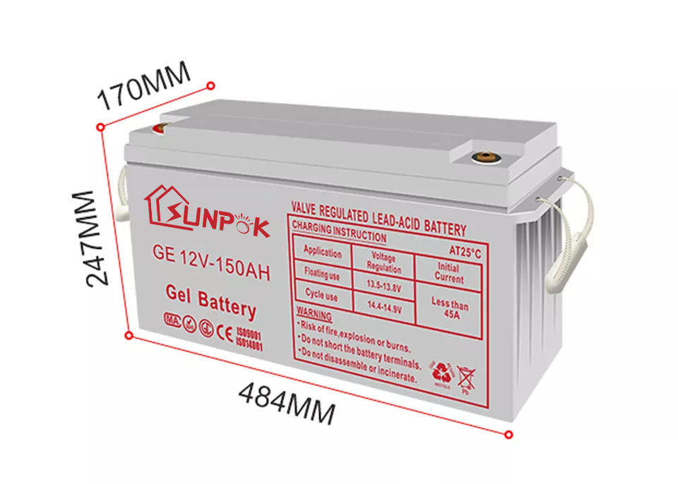batterie profonde de gel du cycle 12v	: Une plus longue durée de vie pour la batterie à énergie solaire de gel du stockage 12v