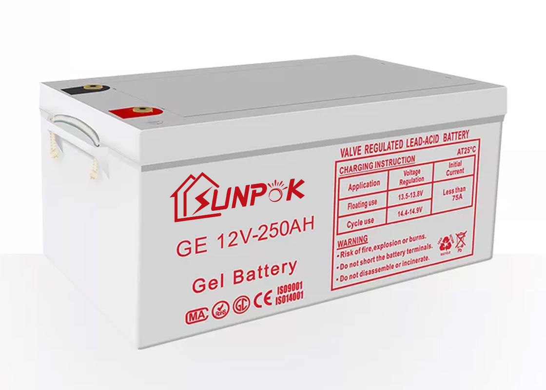 Batterie d'accumulateurs solaire profonde solaire des batteries au plomb 12v 200ah 250ah de gel de cycle