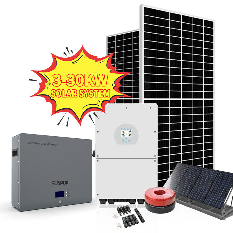 Outre du panneau solaire hybride de conception complète du système énergétique d'énergie solaire de grille 5kv 3kva 5kw 8kw