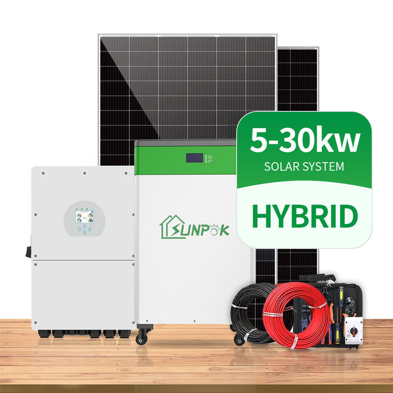 ensemble complet de système solaire de 10Kw 15Kw 20KW 5000 W sur le système solaire de grille