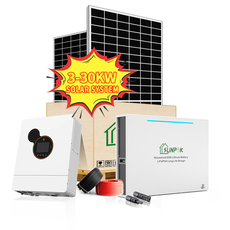 3 système solaire Kit Complete Solar Energy System d'hybride de la phase 5Kw 8Kw 10Kw 48V