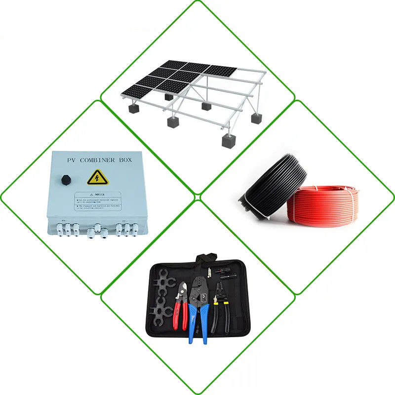 Système 3kw 5kw 6kw 8kw 10kw 24v de remisage des batteries d'énergie solaire de MSDS outre de système solaire de grille