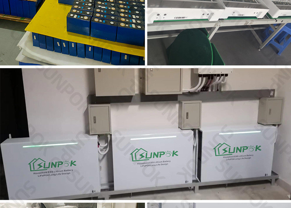 Systèmes de stockage électrique pour la maison blanche 48V 100Ah 200Ah 5kwh 10kwh 20kwh Banque de batteries Li-ion