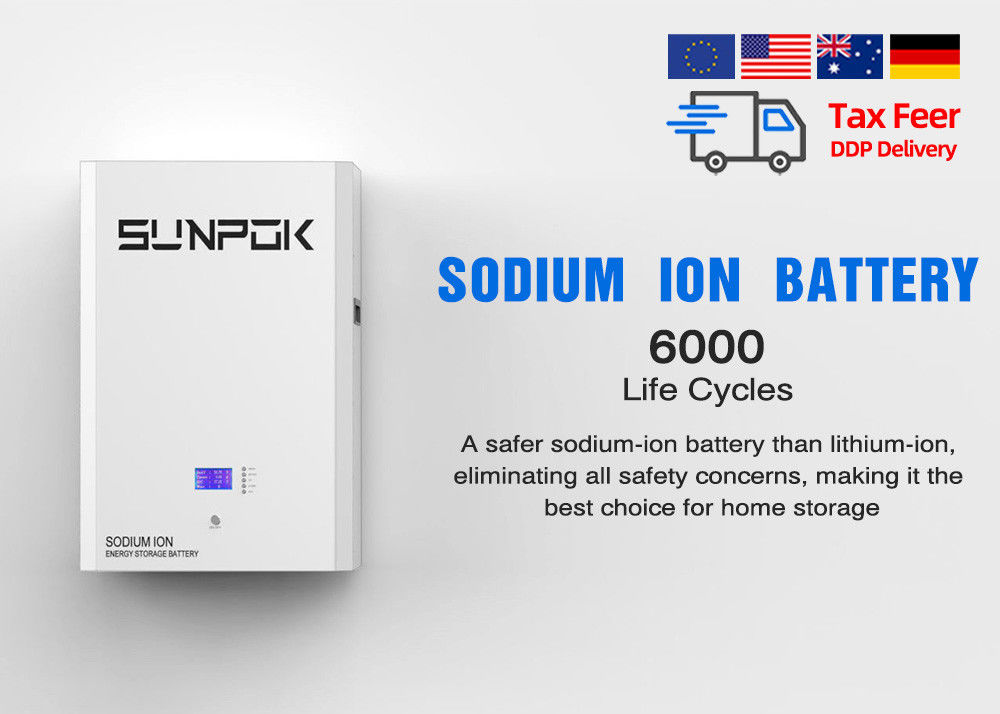 IP21 100A Batterie à ions de sodium de haute sécurité de -20°C à 60°C Durée de vie de 20 ans