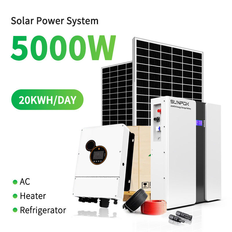 Système solaire hors réseau 5KW 10KW 20KW maison industrielle commerciale à vendre Système d'énergie solaire