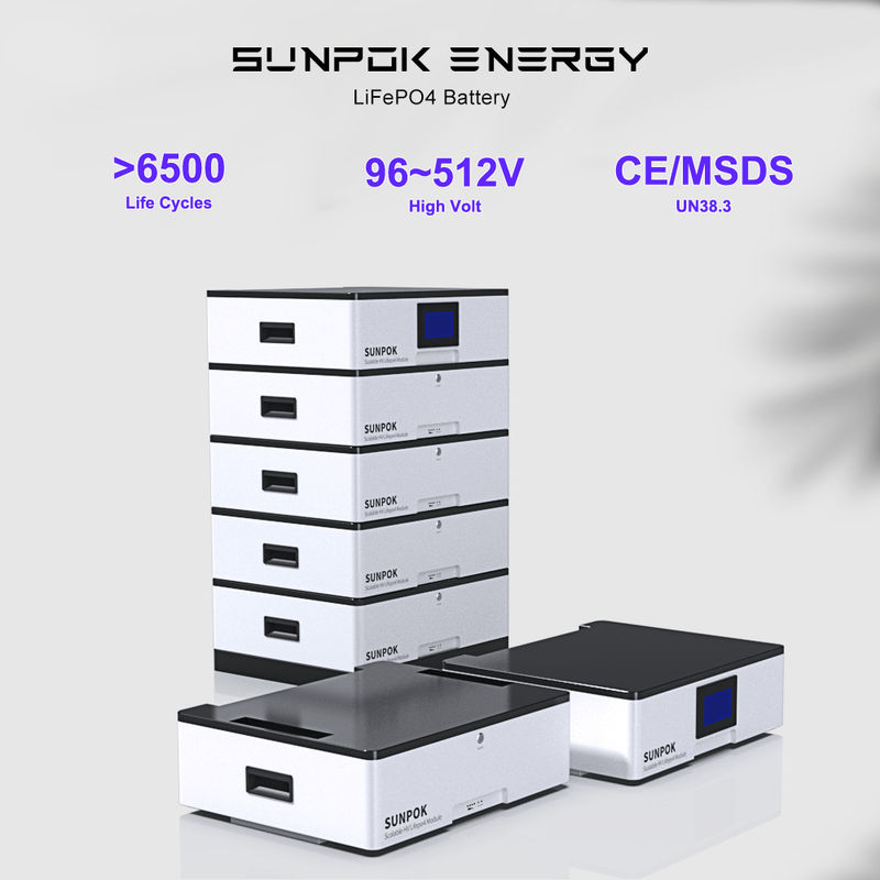 Système solaire à domicile modulable 51.2v 200ah 10kwh 20kwh 30kwh Batterie de stockage d'énergie