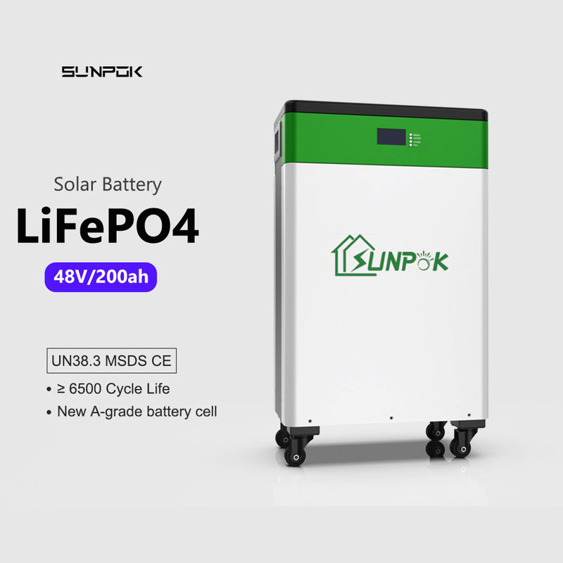 Cycle profond LiFePO4 Batterie solaire à ions lithium 10kwh 48v 200ah Système d'énergie solaire pour la maison
