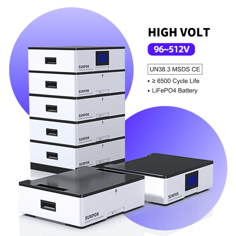 Batterie lithium-ion à haute tension CC 51.2v 400AH 20KWH Batterie de stockage d'énergie intégrée pour le ménage