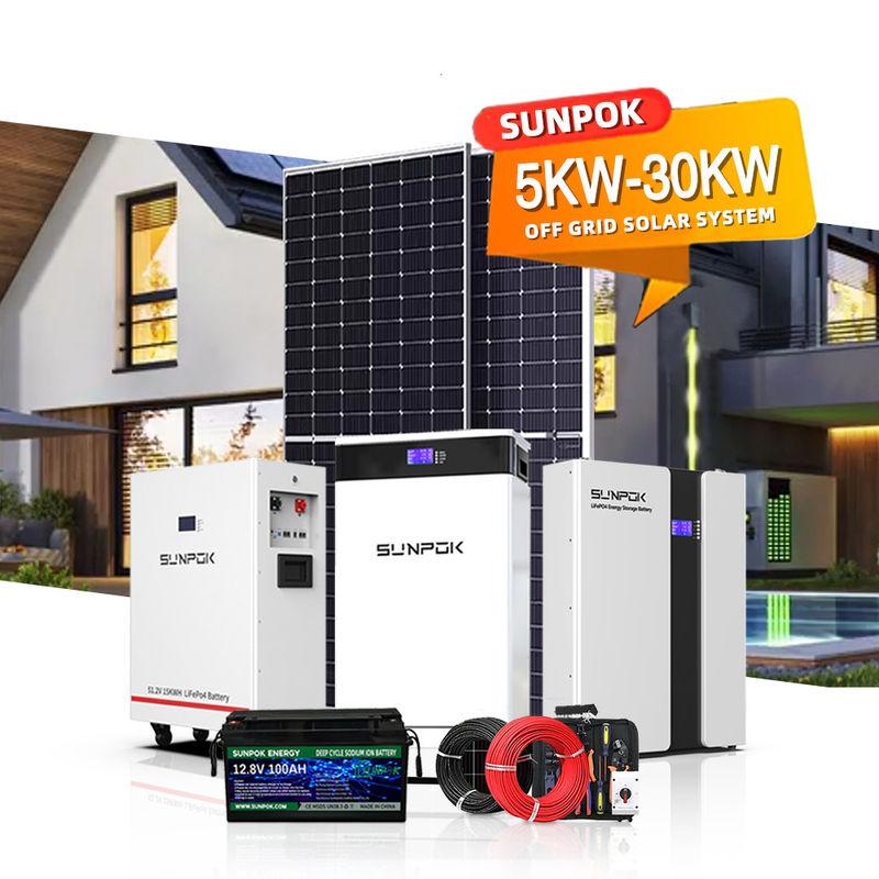 Batterie solaire 48V 100AH 120AH Pour système solaire hybride 6KWH 12KWH 18KWH 24KWH 30KWH