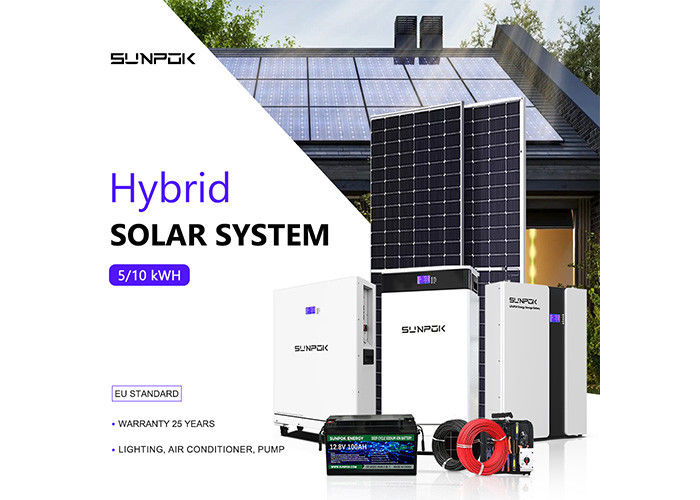 Système d'énergie solaire 3kw 5kw 10kw Kit de panneaux solaires pour la maison Pour les maisons préfabriquées