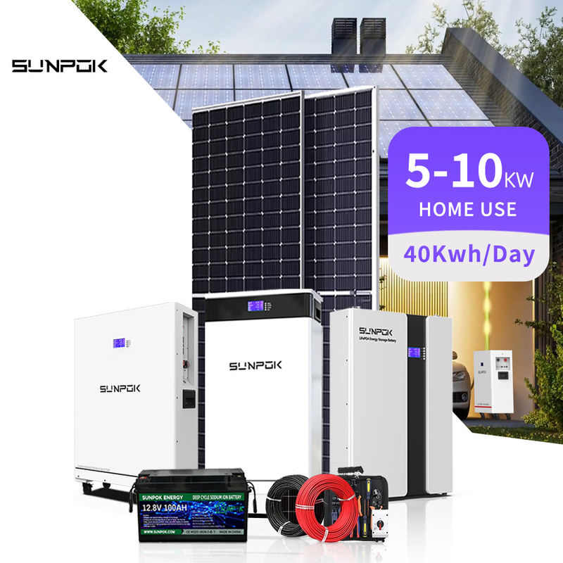 Système complet de batterie solaire hybride hors réseau de 30 kW