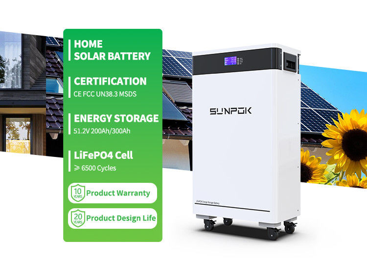 Batteries solaires Lifepo4 6kw Byd Batterie au lithium solaire 48v 200ah 300ah Stockage d'énergie à domicile