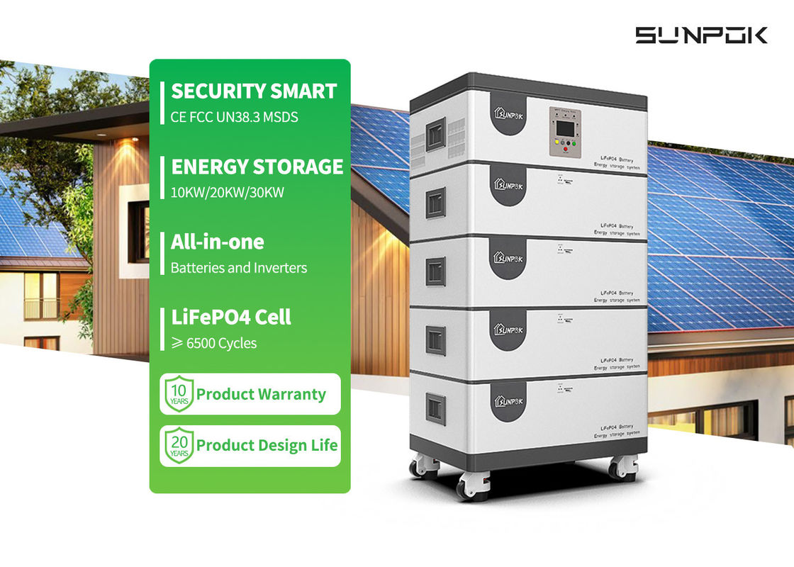 Invertisseur tout en un et batterie au lithium 10kw 15kw 20kwh 30kwh tout en un