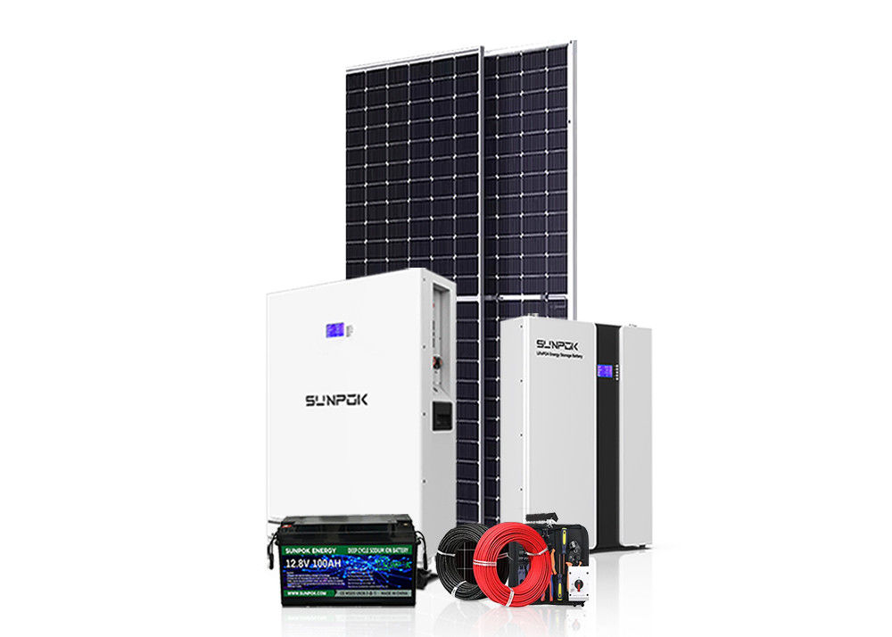 Système d'énergie hybride sur réseau hors réseau 3kw 15kw 30kw 50kw Système d'énergie solaire