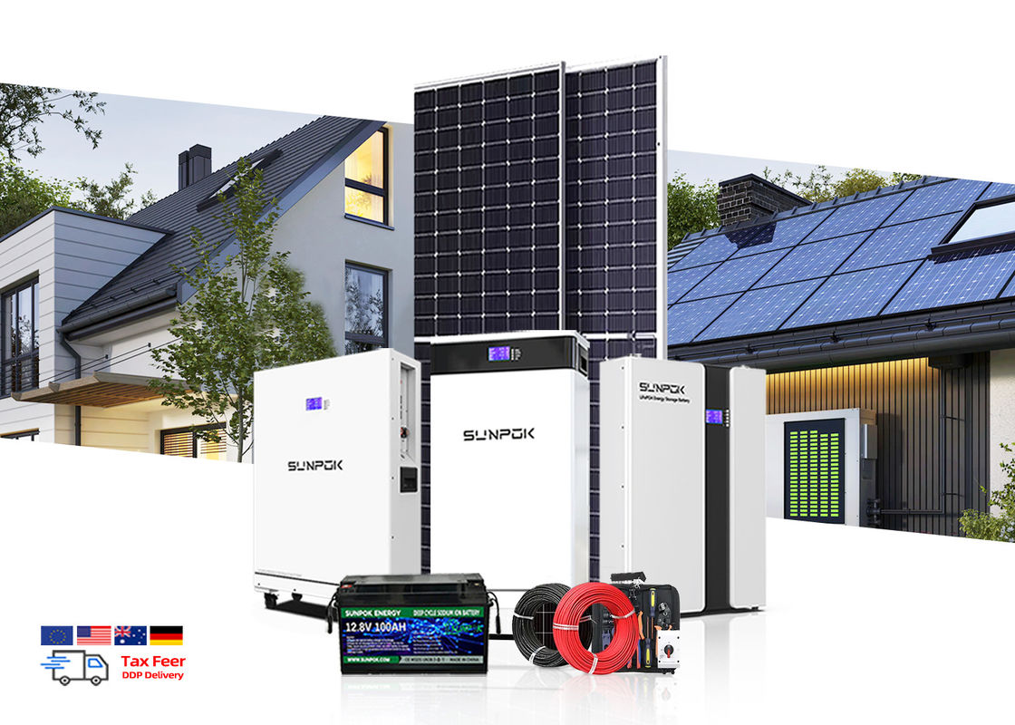 Système complet d'énergie solaire 5kv 15kw Industrie Système de stockage d'énergie solaire hors réseau