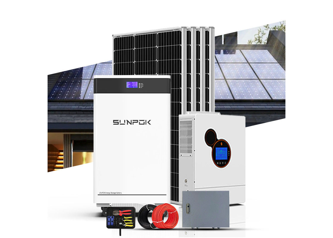 Systèmes solaires Kit complet à domicile 10kw 15kw 200kw hors réseau Inverseur de puissance hybride Panneau de stockage de batterie Système d'énergie solaire