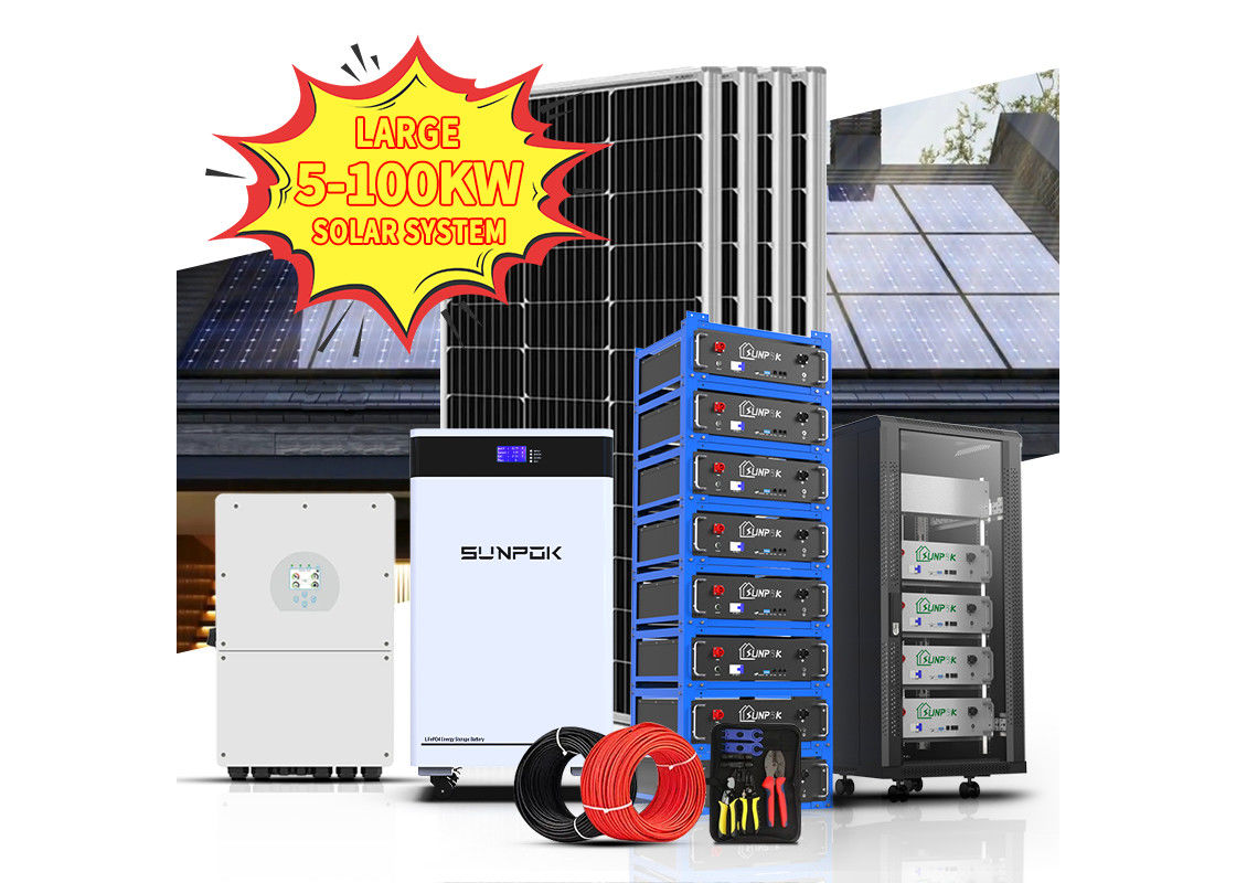 Off Grid On Grid et Système d'énergie hybride 3kw 5kw 10kw Système d'énergie solaire