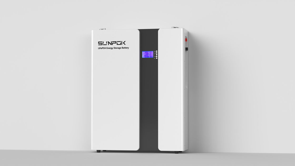 5kWh 100Ah 51.2V 48V 10kWh Powerwall Lifepo4 Lithium Ion Batterie solaire installée sur le mur Système de stockage d'énergie à domicile