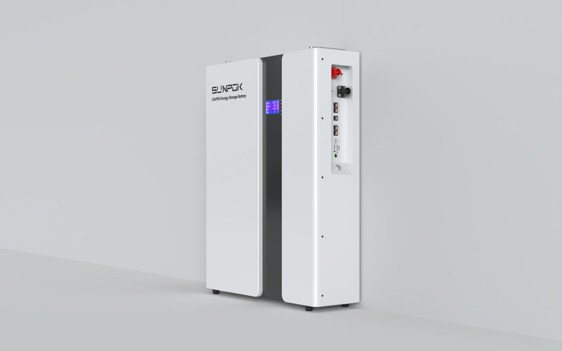 Entrepôt de Sunpok États-Unis batterie lithium-ion 48V 10KWH 51.2V 200Ah Système solaire