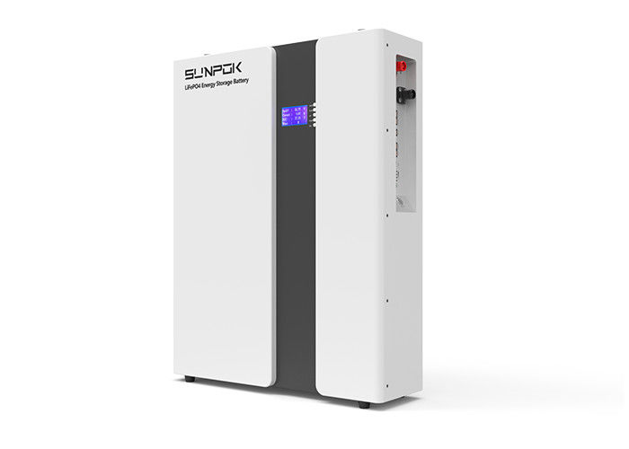 Batterie au lithium 48V 51.2V 200Ah 5.12Kwh 10.24Kwh Lifepo4 Power Systèmes solaires ménagers montés sur mur