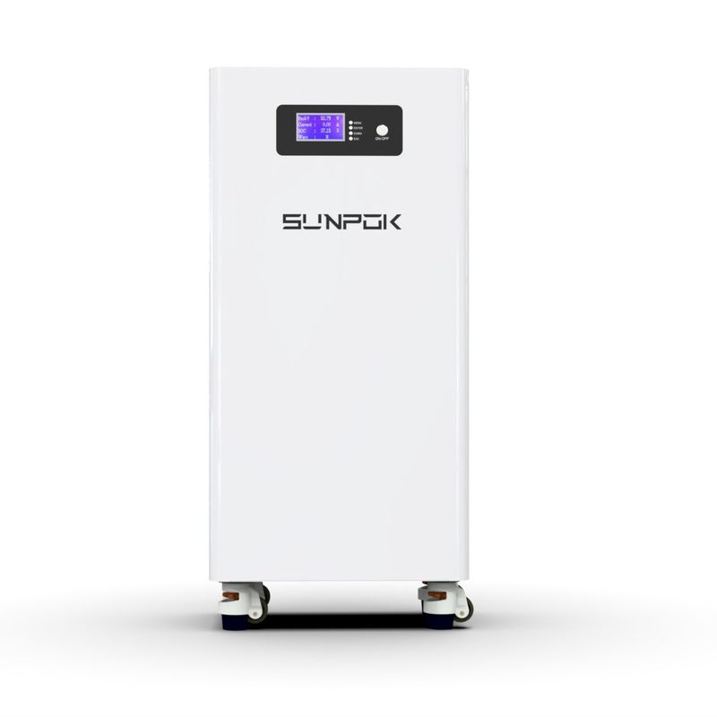 Système solaire maison 15kwh batterie au lithium 48V 300Ah avec roues 51.2v 15kwh 30kwh batteries au lithium pour le stockage d'énergie pour la maison