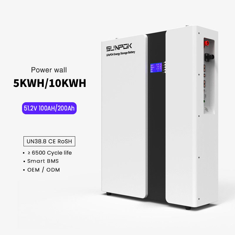 Accueil Lifepo4 Batterie de stockage d'énergie solaire 200Ah 48V 10kWh Power Wall Lithium Ion Batterie Lifepo4 avec le meilleur prix