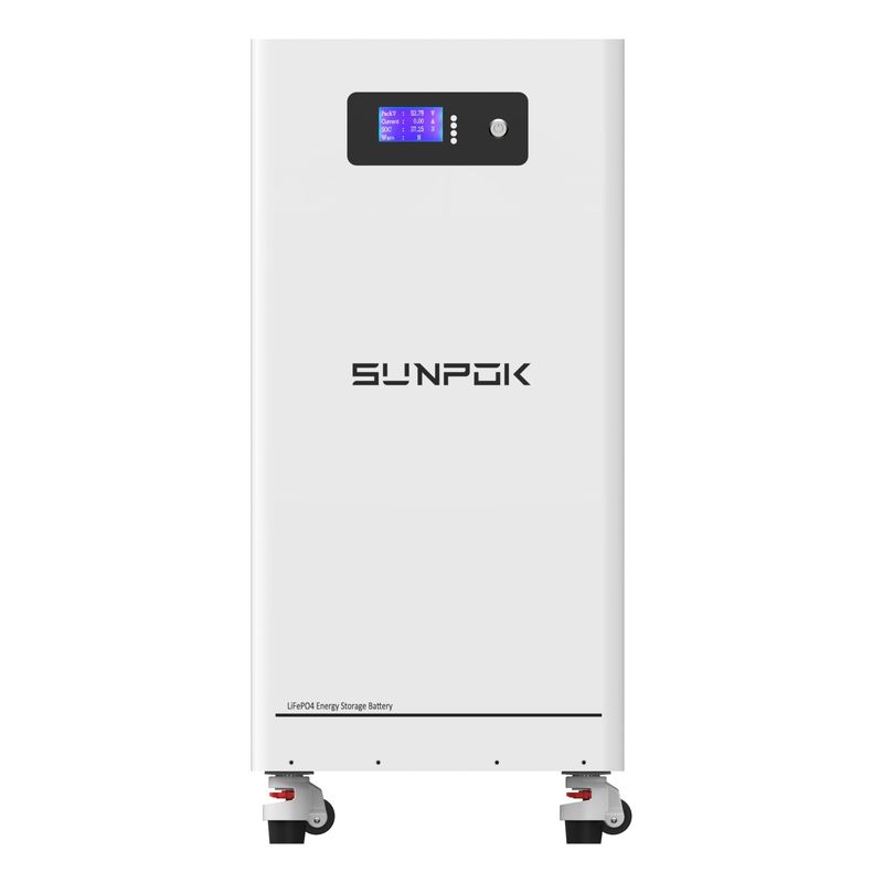 15kwh Système d'énergie solaire à domicile 51.2V 300Ah LiFePO4 batterie au lithium Pack batterie de stockage d'énergie
