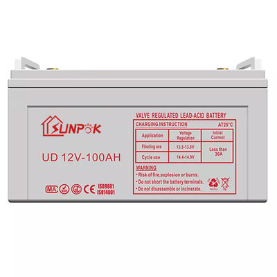 Sunpok 12v gel deep cycle battery 50ah 100ah 120ah 150ah 200ah 300ah solar deep cycle battery