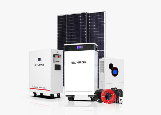 Home Solar System 30kw Complete 10kw 15kw Invert System Lithium Battery Industrial Solar Power