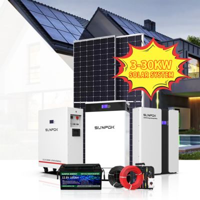 550w 3KW 5kw 10kw Solar Panels Battery Inverter MPPT Roof Mounting Power Renewable Energy System Lithium Batteries Station House