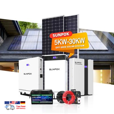 China Factory Supply 5kw 8kw 10kw 12kw 20kw Complete Kit Solar Energy System