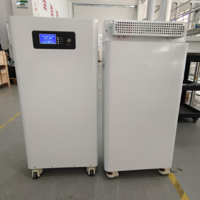 Batterie solaire domestique 51,2 V 314 Ah Lifepo4 sur pied avec roulettes, 48 V 300 Ah 16 kWh 10 kW