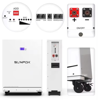 48V 51.2V 400Ah LiFePO4 batterie de stockage d'énergie 20kWh LiFePO4 pour le système de stockage d'énergie à domicile