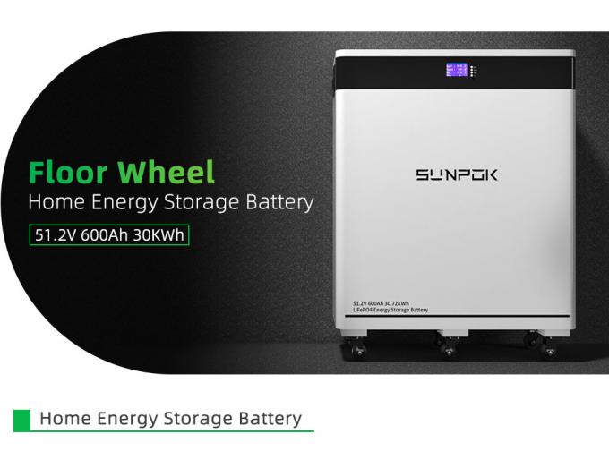 2025 Nouveau 30KW 600Ah 51.2V 8000 Cycles Verticalement mobile LiFePO4 Batterie Pack Cellule solaire pour le système de stockage d'énergie à domicile 0