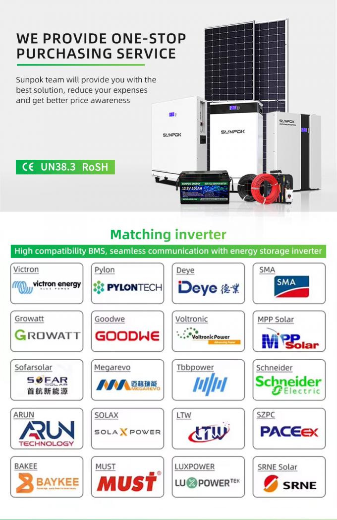 2025 Nouveau 30KW 600Ah 51.2V 8000 Cycles Verticalement mobile LiFePO4 Batterie Pack Cellule solaire pour le système de stockage d'énergie à domicile 4