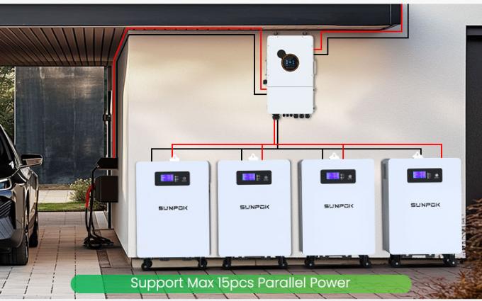 Residentiel 25,6V 300Ah 7kwh 5Kw batterie de stockage d'énergie batterie au lithium batterie de puissance mur 300Ah batterie Lifepo4 2