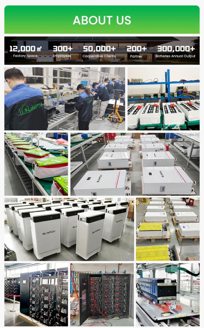 Residentiel 25,6V 300Ah 7kwh 5Kw batterie de stockage d'énergie batterie au lithium batterie de puissance mur 300Ah batterie Lifepo4 10